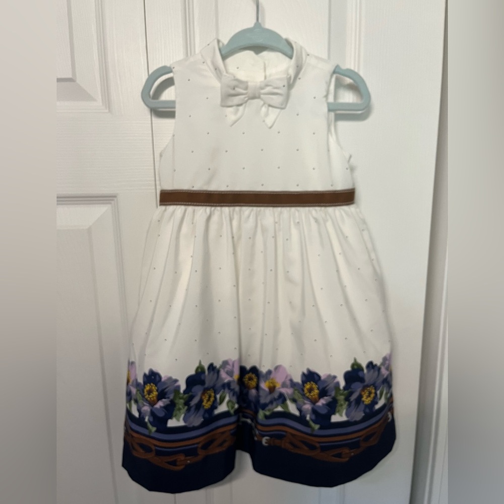NWT Janie and Jack 18-24 mo. White floral party dress